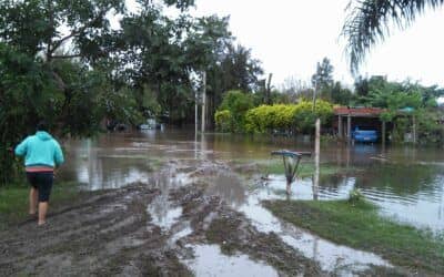 Inundaciones en Villa Ocampo, ayuda solidaria