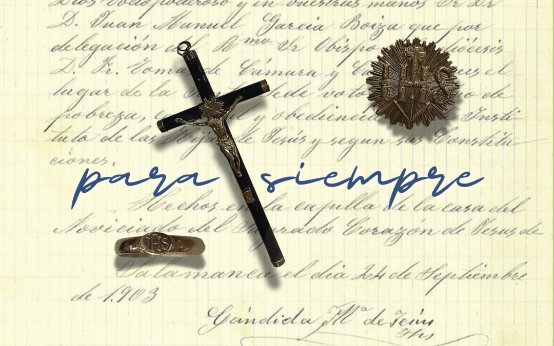 Aniversario de votos perpetuos de Santa Cándida y primeras Hijas de Jesús